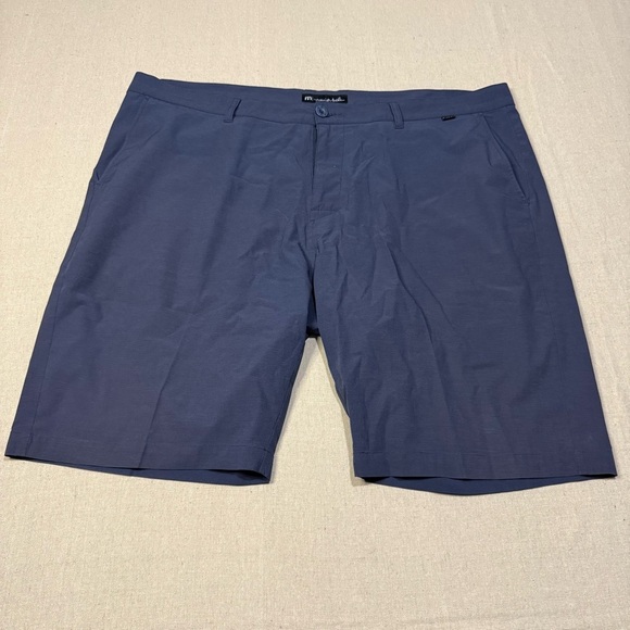 Travis Mathew Navy Blue Performance Stretch Golf 10” Shorts Pockets Mens size 42 - Picture 1 of 7